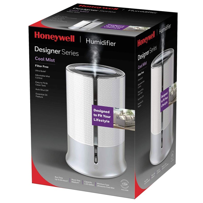 Honeywell Designer Series Cool Mist Humidifier, White