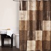 Popular Bath Zambia Collection, Shower Curtain, Chocolate 72.00" x 70.00"