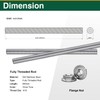 M10-1.5x250mm Fully Threaded Rod Studs, 304 Stainless Steel Long Threaded