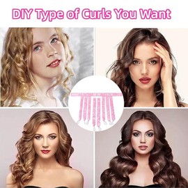 Heatless Overnight Curls, Heatless Curling iron,Removable and adjustable