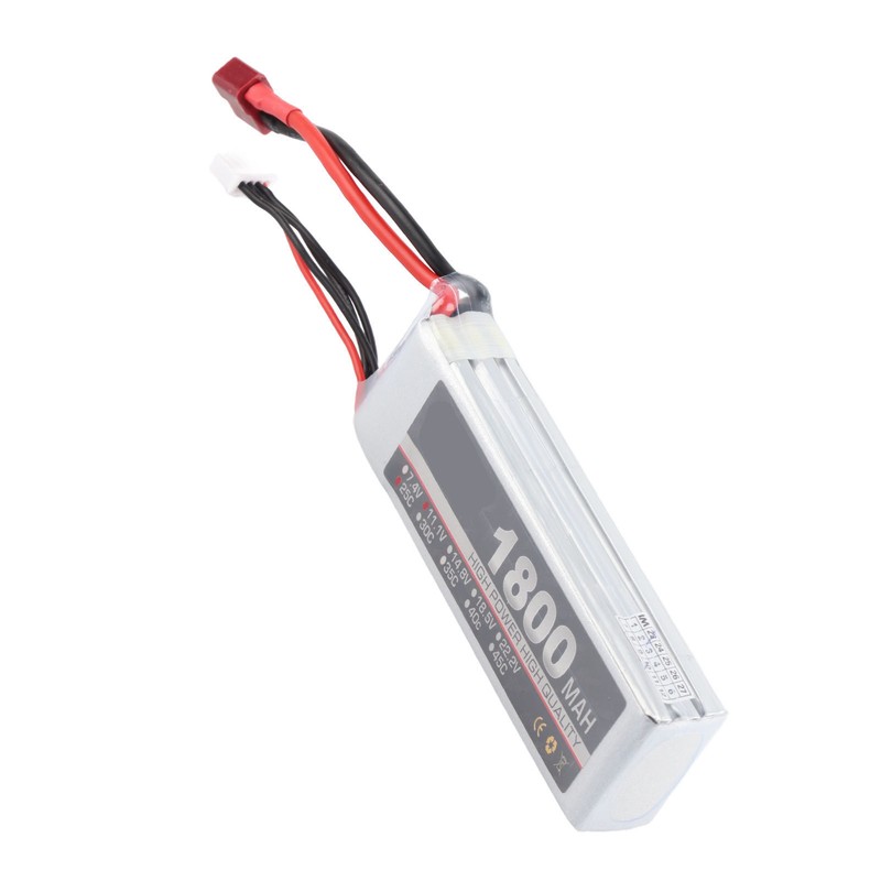 LiPo Battery Pack 11.1V 3S 1800mAh 25C Rechargeable LiPo Battery
