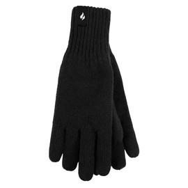 HEAT HOLDERS Mens Heatweaver 2.3 tog Warm Thermal Gloves (Medium/Large, Black)