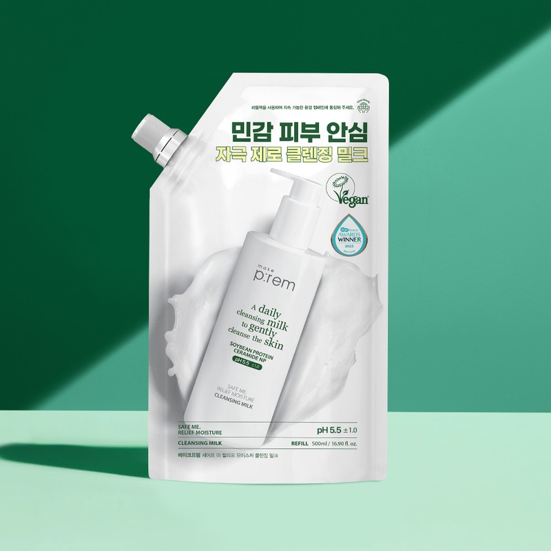 Make P:rem [2-Pack] Safe Me Relief Moisture Cleansing Milk Jumbo