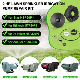 YMT 023705 2 HP Lawn Sprinkler Irrigation Pump Repair Kit Fit for Star HSP20P1, for Do It Best HSPJ20P1, for Utilitech UTP20P1, for Zoeller 1333-006,Water Systems Repair Kit