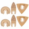 6PCS Hard Alloy Saw Blades Multifunctional Oscillating Saw Blades Tool