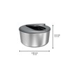 Zyliss Swift Dry Stainless Steel Salad Spinner - Fruit Cleaner