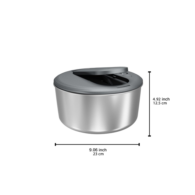 Zyliss Swift Dry Stainless Steel Salad Spinner - Fruit Cleaner