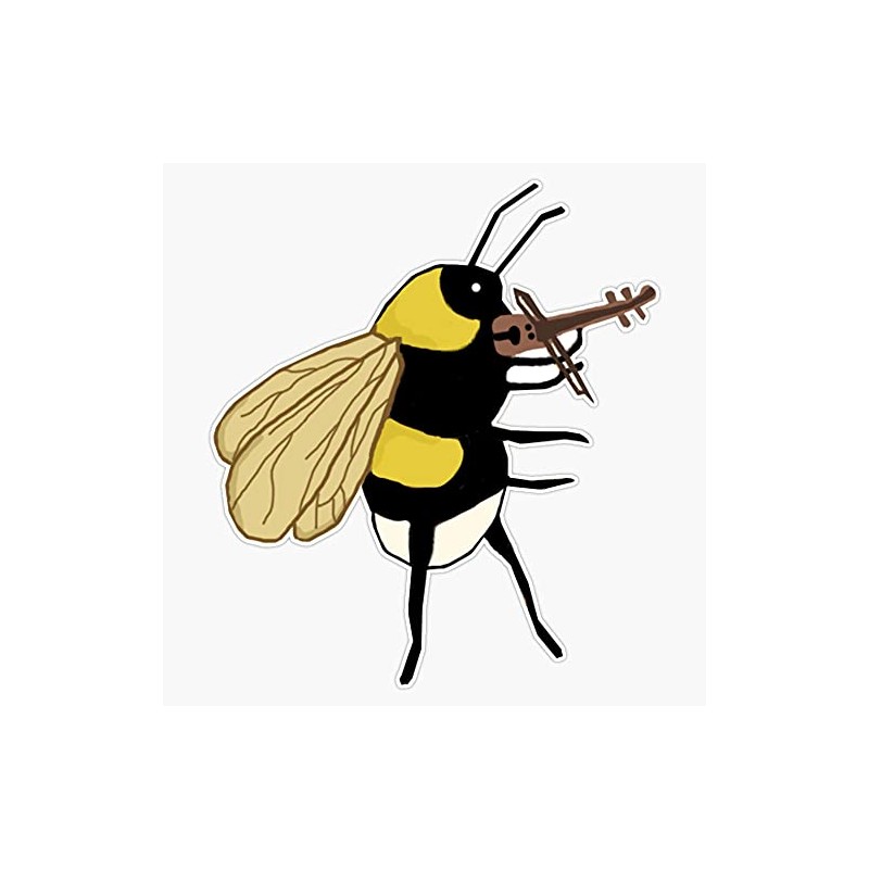 Magnet Bee Playing Violin Magnet Bumper Sticker Car Magnet Flexible