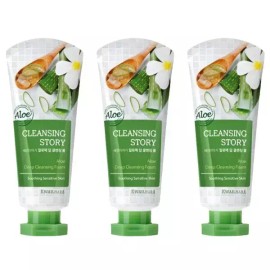 Fruitland 과일나라 세안이야기 알로에 딥 클렌징 폼 120g X 3개 Fruitful Story Aloe Deep Cleansing Foam 120g X 3