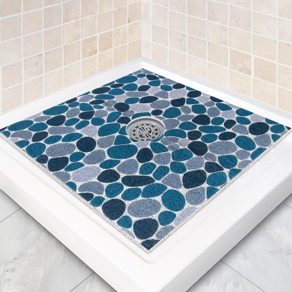 Square Shower Mat Non Slip: 24x24 Inch Extra Large Shower