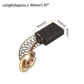 uxcell 10 Pack CB-303 Carbon Brushes 16x11x5mm Power Tool for Electric Hammer Drill Motor