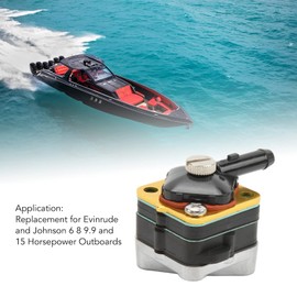 Aramox Outboard Fuel Pump 0388833 Fuel Pump For 1992 And Earlier Johnson And Evinrude 6, 8, 9.9 And 15 Horsepower Outboards