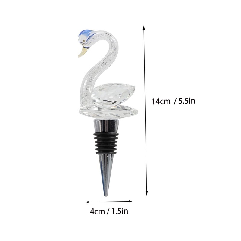 LABRIMP Wine Stopper Decorative Swan Shape for Wedding Festival and