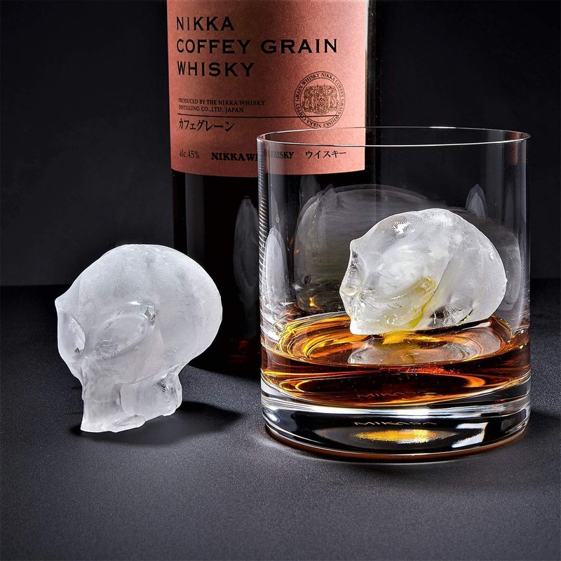 SHAPED 2-PACK 3D Ancient Alien Ice Mold Trays, Flexible Silicone