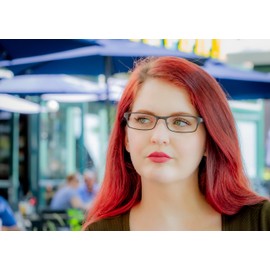 DEA Eyewear Extended Fit & Fashion For Women | Black Titanium | Frame Width 131mm (5.16in) | Frames only, RX Ready | Felisa