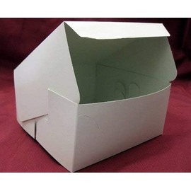 General Trading Store 25 x White Cake Box 6" x 6" x 3" Cupcake, Muffins, Mince Pies, Cakes & more
