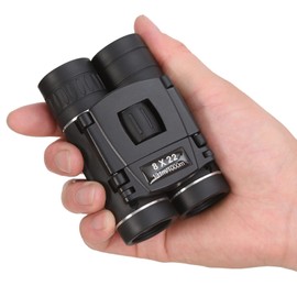 AmpEase 8x22 Compact Binoculars – Waterproof, High-Powered Binoculars for Adults and Kids with Low Light Vision, Ideal for Bird Watching, Hunting, Travel, and Sightseeing