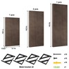 YGEOMER Floating Shelves for Wall, Walnut Wall Shelves Different Sizes,