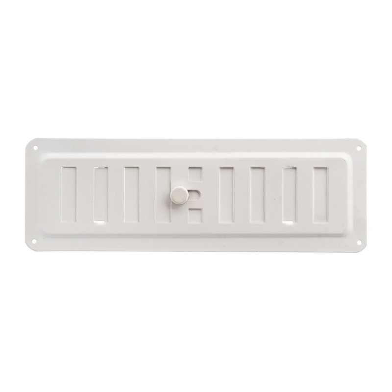 Adjusted Metal Air Vent Grate Powder Coated in White RAL