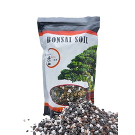 Bonsai Soil All Purpose Mix | Fast Draining Pre Blend (2 Quart Bag) Plant | Pumice, Lava, Calcined Clay and Pine Bark ● Potting Pre Mixed Bonsai Plant Soil Mixture By The Bonsai Supply