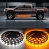 OPL5 2PCs Truck LED Running Board Lights Sequential Amber Side