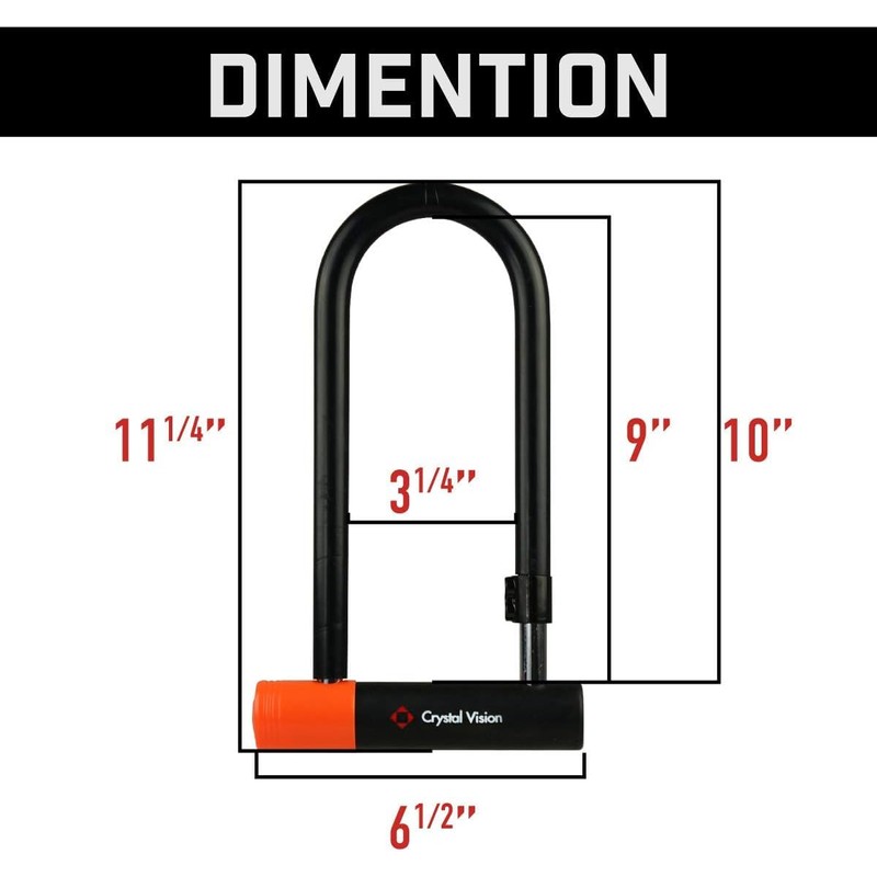Blackstone Anti-Theft 130 dB Alarm U-Lock Heavy Duty