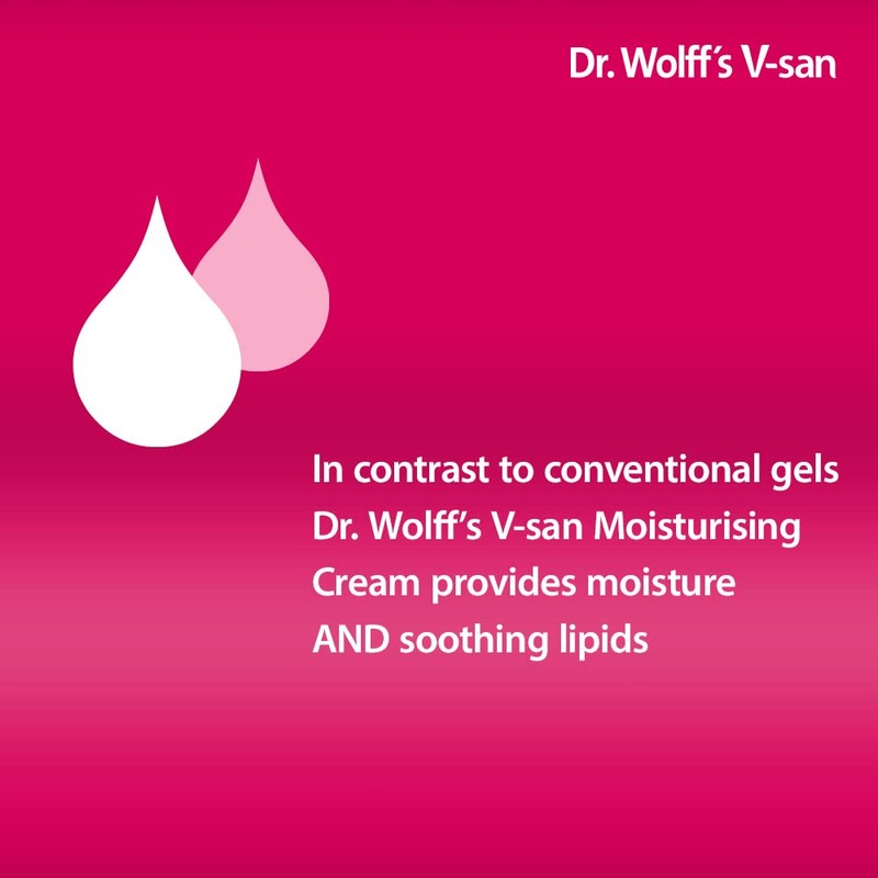 Dr. Wolff's V-san Moisturising Cream 3x 50g | Against Vaginal