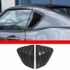 car-attention Carbon Look Rear Side Window Louver Shutter Cover Trim