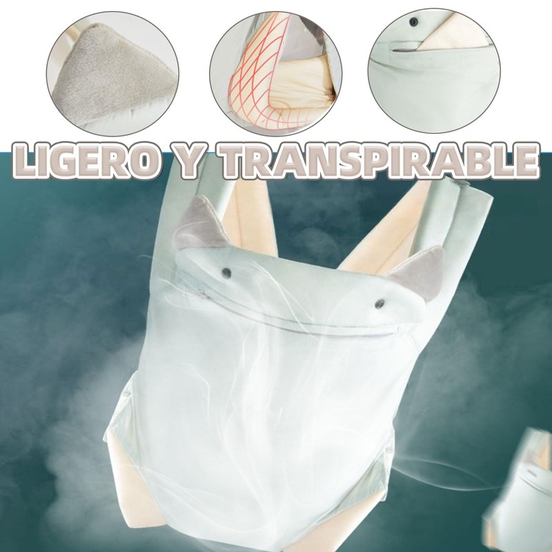 DOTOTO Mochila Portabebe, portabebe ergonomico para Niños Pequeños Recién NacidoAjustable,Cómodo
