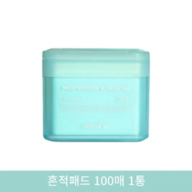 100 sheets per pack of Madiheal Madecassoside Soothing Pads, improving pigmentation, moisturizing skin texture, and whitening functionality. / 흔적패드 100매 1통 매디힐 마데카소사이드 진정패드 색소침착 개선 피부결 촉촉함 닦토 팩토 미백기능성