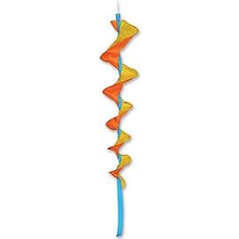 Premier Kites SoundWinds Medium Fusilli Spinning Windsock - Yellow