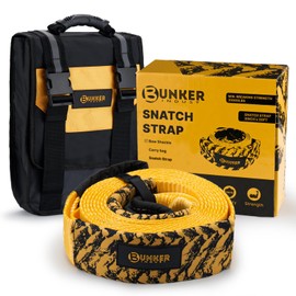 BUNKER INDUST Heavy Duty Tow Strap with Bag Recovery Kit, 3" x 20ft Tree Saver Winch Strap 35,000 lbs Recovery Straps - Emergency Vehicle Off Road Towing Rope