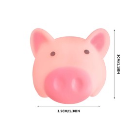 Tvoip 25Pcs/Lot New Cute 5cm/2Inch Dog Toys Pink Screaming Rubber Pig Pet toys Squeak Squeaker Chew Gift Home Decorations