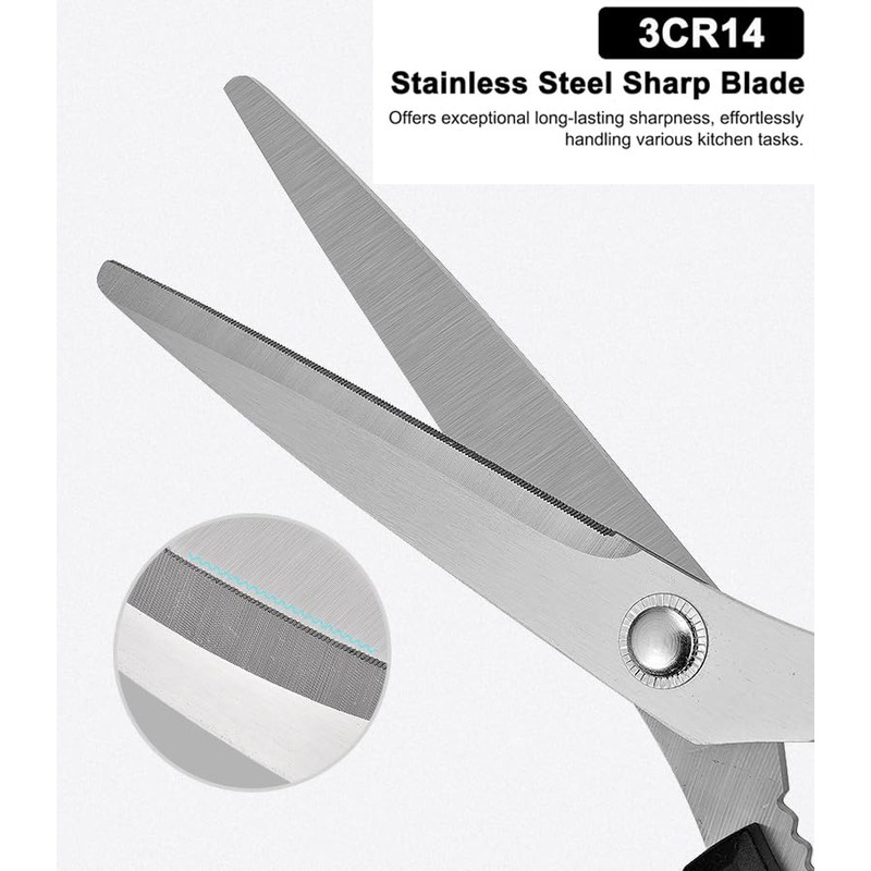 Kitchen Scissors Food Clips and BBQ Brushes Set, Kitchen Scissors