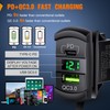 Nilight 2 Gang Rocker Switch Box 12V SPST ON Off