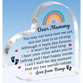 TTOVEN Mummy to be Gifts,New Mum Gifts Heart Plaque Gifts for Mummy to be Baby Shower Gifts For Mum