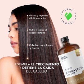 Aceite de Ricino 100% Puro y Orgánico 1000 ml – Uso Capilar, Facial y Corporal