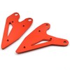 LEDISHUN Foot Peg Heel Plate Guard Protector Foot Pegs for
