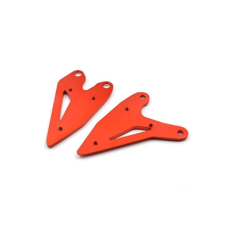 LEDISHUN Foot Peg Heel Plate Guard Protector Foot Pegs for