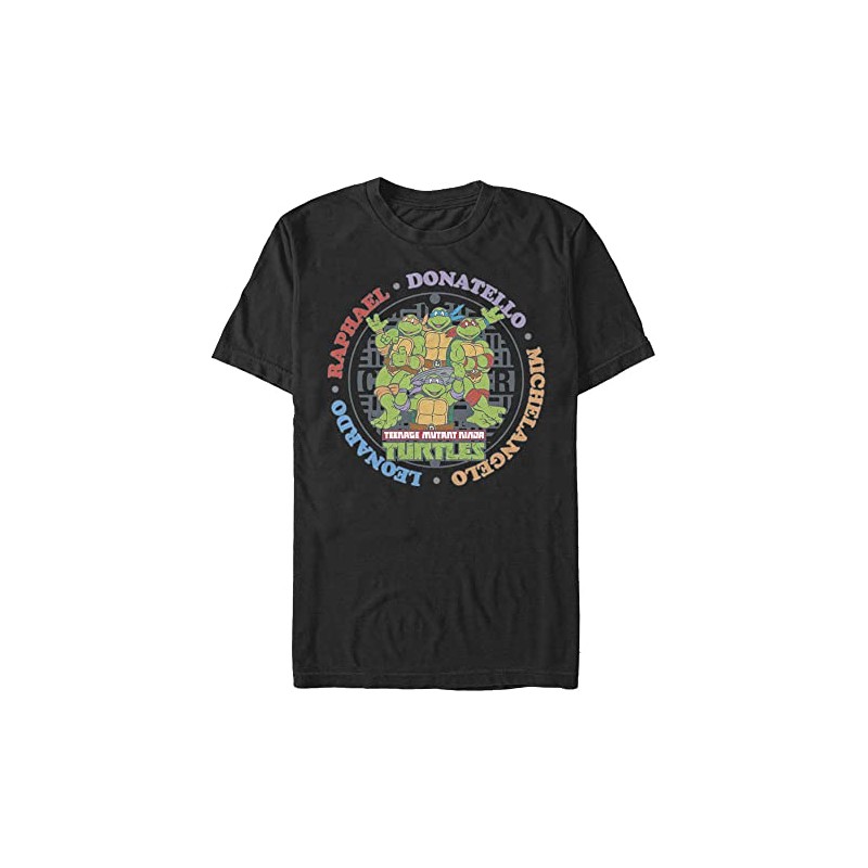 Nickelodeon Men's Rounded Ninjas, Black, 3X-Large Big Tall