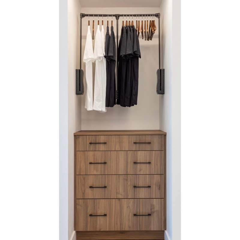TRONTOP brand Wardrobe lift clothes rack,Pull Down Closet Rod for