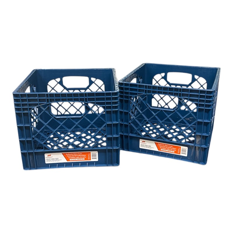 Juggernaut Storage Juggernaut Storage 16QT Heavy-Duty Plastic Square Milk Crate