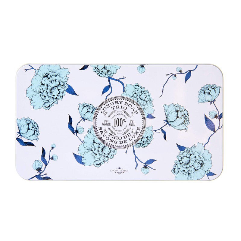 La Chatelaine Luxury Bar Soap Trio Gift Set Tin –