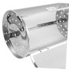 GRIRIW Grill Roaster Drum Rotisserie Basket Rotating Stainless Steel Oven