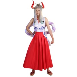 haikyuu Women Anime kimono Vest and Pants Set Cosplay Costume with Waist Rope and Headdress (medium)