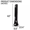 Honeyw*ll Black 40" Oscillating Electric Tower Stand Fan Quiet Set