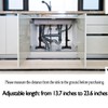 Premium Undermount Sink Brackets Kit - Adjustable Stainless Steel Sink