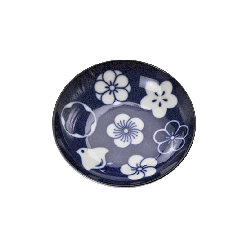 Mino Ware 145064 (5) Small Plates, Set of 5, Plum