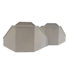 Walthers SceneMaster Cornerstone HO Scale Model Double-Track Railroad Bridge Concrete Abutment 2 Pack