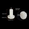 sourcing map Nylon Machine Screws, M6x12mm Slotted Pan Head Fasteners